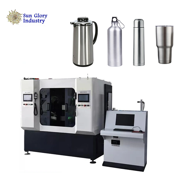 Automatic Metal Bottle Aluminum Cup Stainless Steel Tumbler Polishing Machine