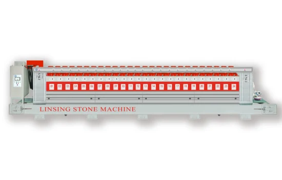 Máquina pulidora de piedra completamente automática para procesamiento de losas de mármol y granito Línea más elegante