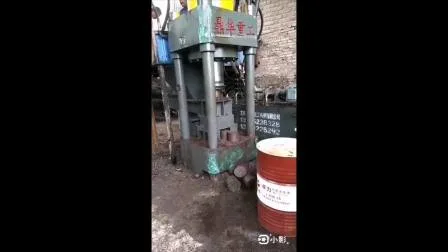 Máquina hidráulica de moldeo por bloques de virutas de virutas de briquetas de afeitado de chatarra de aluminio y cobre de acero