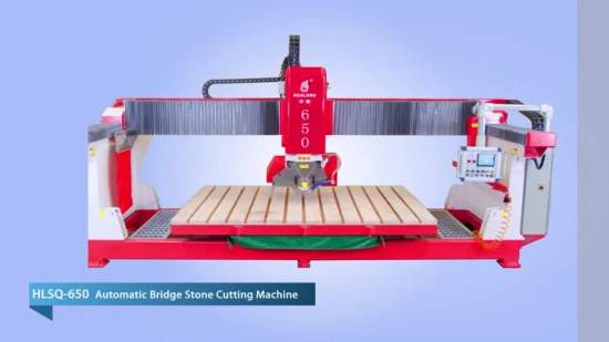 Hualong Factory Supply Low Price Bridge Saw Máquina cortadora de piedra con Siemens, Schneider Electric y otros accesorios de alta calidad como la guía lineal Hiwin