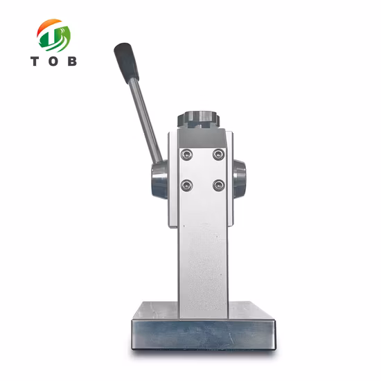 Cortadora manual de disco de electrodo de batería de celda de moneda