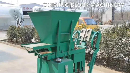 Máquina de bloques semiautomática Xm 2-25 Máquina para fabricar bloques de uso comercial Hacer ladrillos, piedra con arcilla, tierra o cualquier otro material
